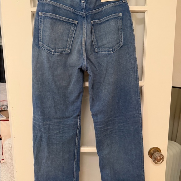 Moussy Women's Straight Leg Blue Jeans - Picture 4 of 7